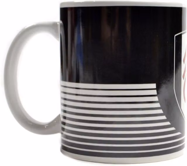 Fulham FC Crest Ceramic Mug in Black and White – 1