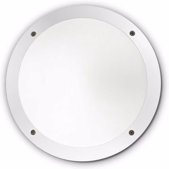 Netlighting Lucia LED 1 Light White Outdoor Flush Ceiling and Wall Light with E27 Socket, IP66 Rated