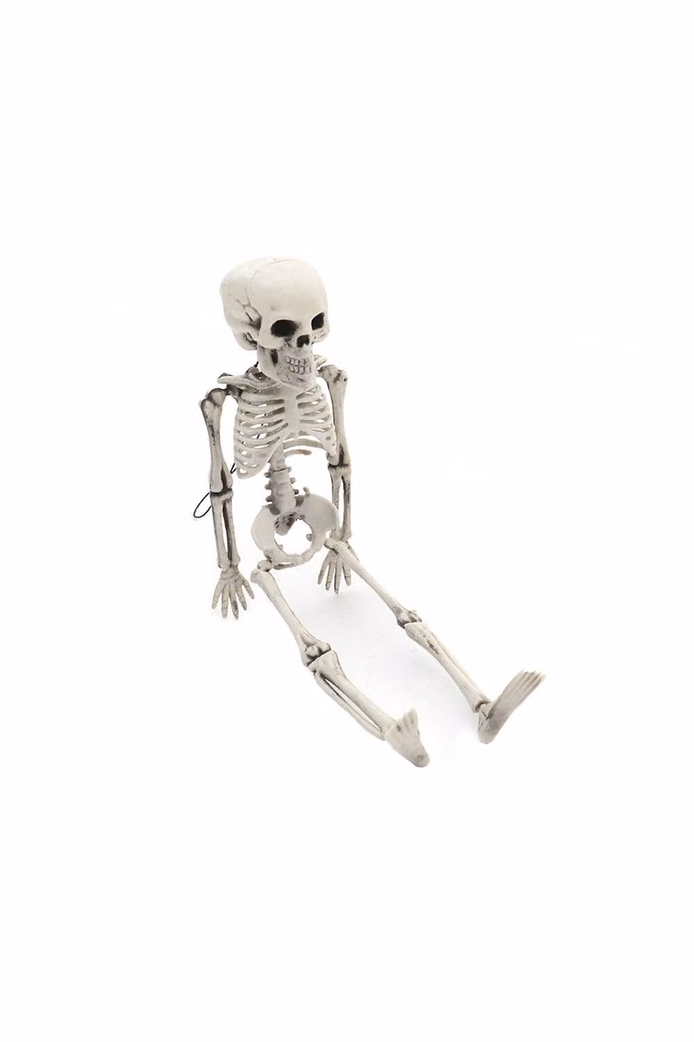 H&O Direct Hanging Skeleton with Moving Legs Realistic White Halloween Decoration, Large – 3