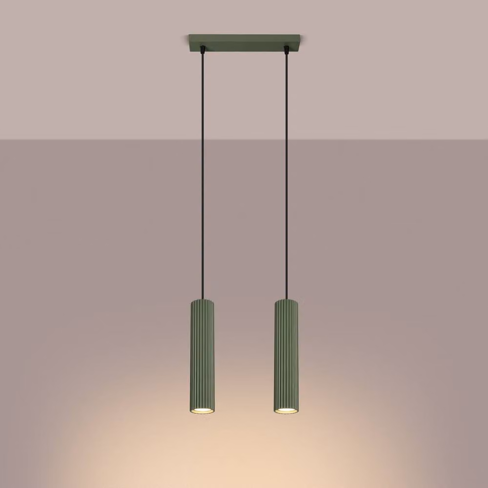 Sollux Lighting Minimalist Pendant Lamp, Green, W/D/H: 90 x 30 x 6.5 cm – 3