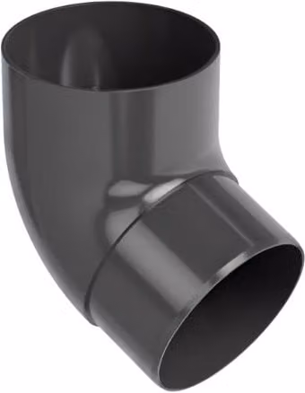 Galeco Industrial PVC Downpipe Bend, 67 Degree, 100mm, Anthracite Grey