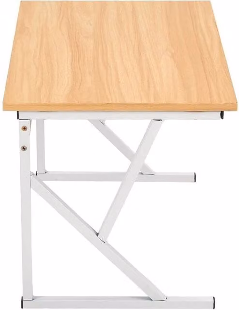 FORGEVIO Freestanding Microwave Shelf Stand in Natural Wood and Metal for Home or Office