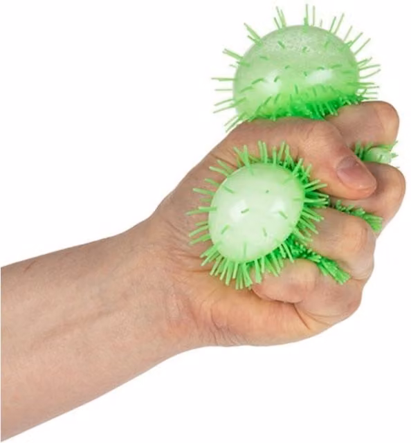 UMKYTOYS Multicolour Neon Squeeze Puffer Ball Sensory Squishy Soft Balls, Diameter: 8 cm