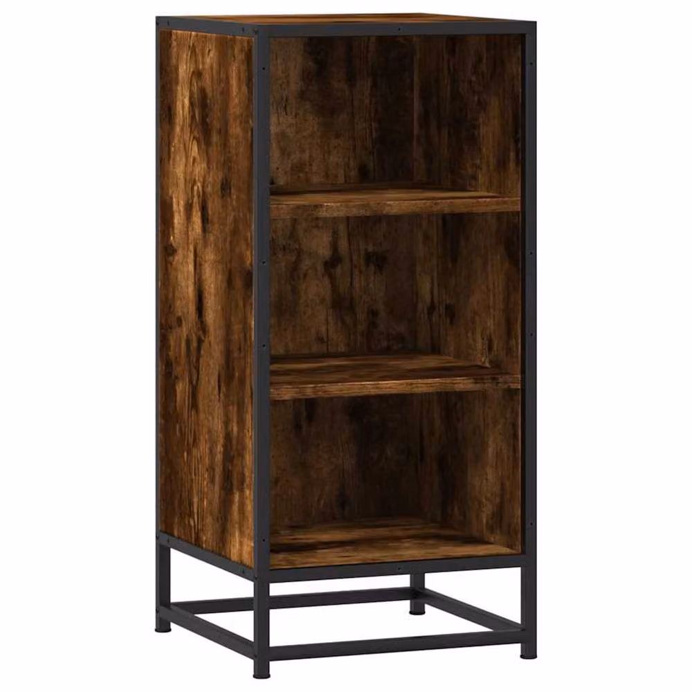 Berkfield Home Smoked Oak Sideboard in Brown, W/D/H: 35.5 x 35 x 76 cm – 3