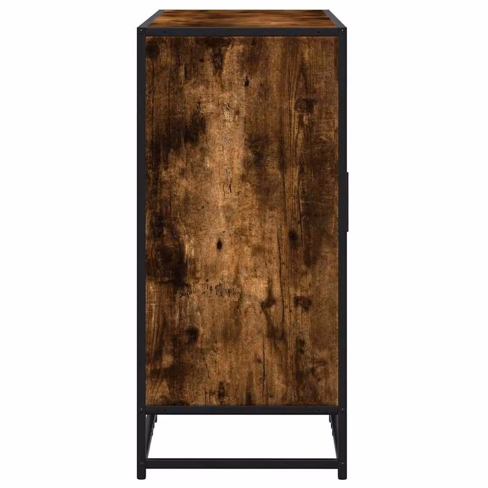 Berkfield Home Smoked Oak Sideboard in Brown, W/D/H: 92 x 35 x 76 cm – 4