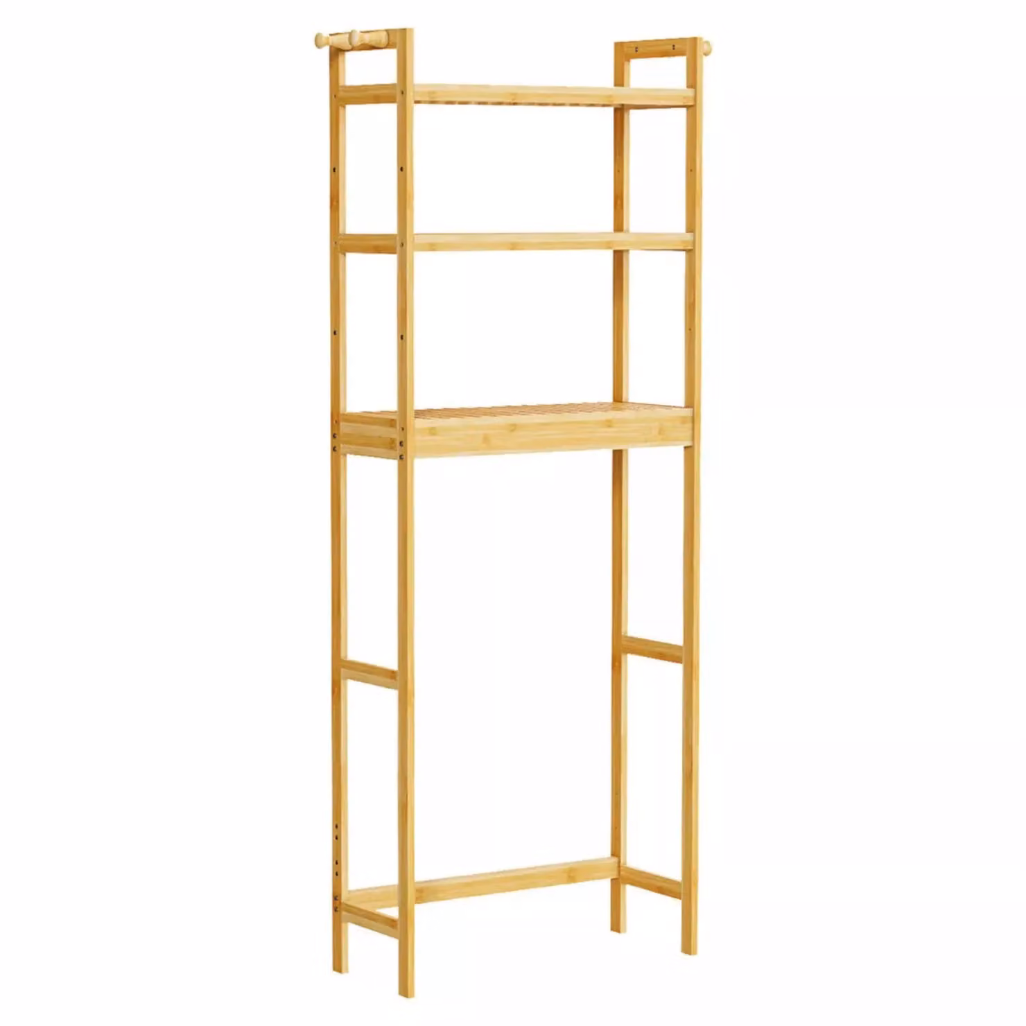 Pirlo Plush 3 Tier Bamboo Over Toilet Storage Unit in Brown – 2