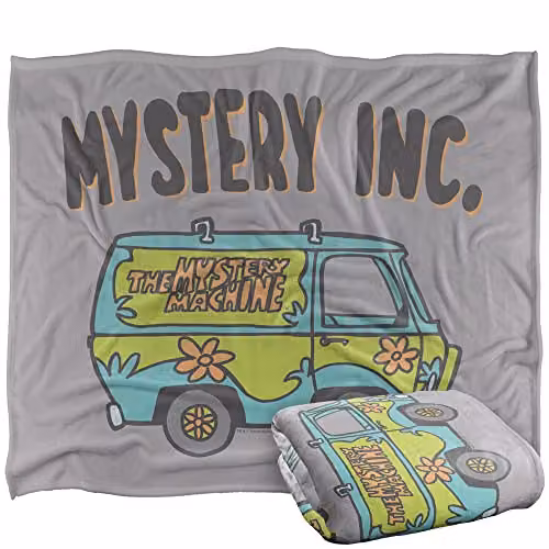 LOGOVISION Scooby Doo Super Soft Microfibre Fleece Throw Blanket, Multicolour, W/D/H: 152 x 127 cm