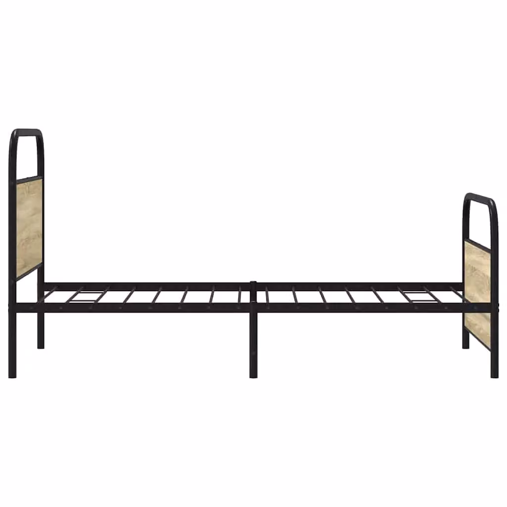 Berkfield Home Sonoma Oak Bed Frame in Brown, W/D/H: 100 x 200 cm – 3
