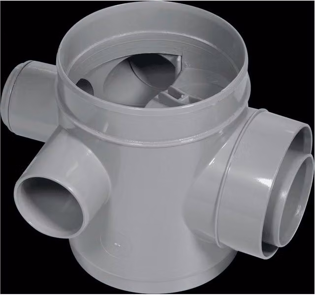 McAlpine MD100 2/3 inch Plastic Multi-Drain Floor Standing Gully in Grey – 1