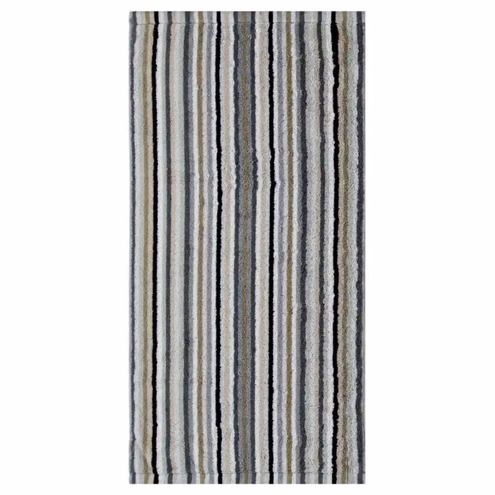 Cawo Life Style Stripes Cotton Terry Towel in Beige and Multicolour – 2