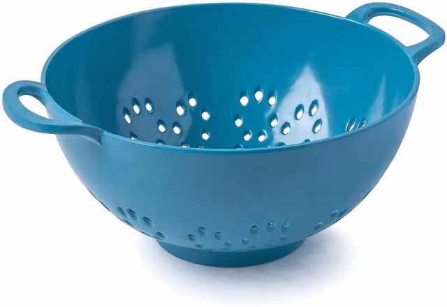 Zeal Melamine Colander in Turquoise Blue, Diameter: 15 cm – 1