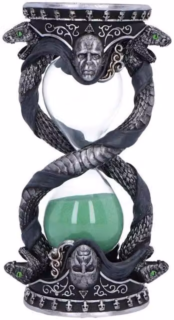 Nemesis Now Harry Potter Lord Voldemort Sand Timer, Black, Height: 18.5 cm