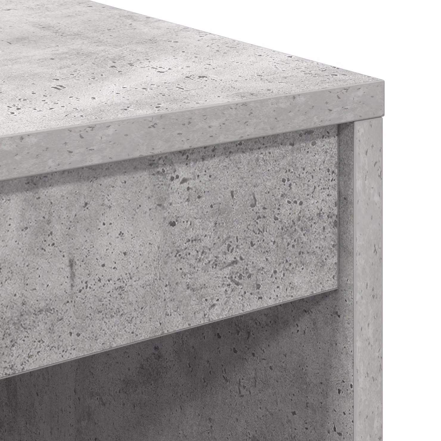 Berkfield Modern Writing Desk with Storage in Concrete Grey Engineered Wood – 4