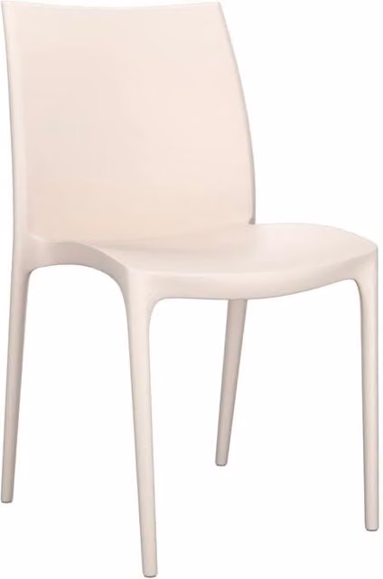 Berkfield Home Beautiful Garden Chairs, 2 Piece Set in Beige, W/D/H: 50 x 46 x 80 cm