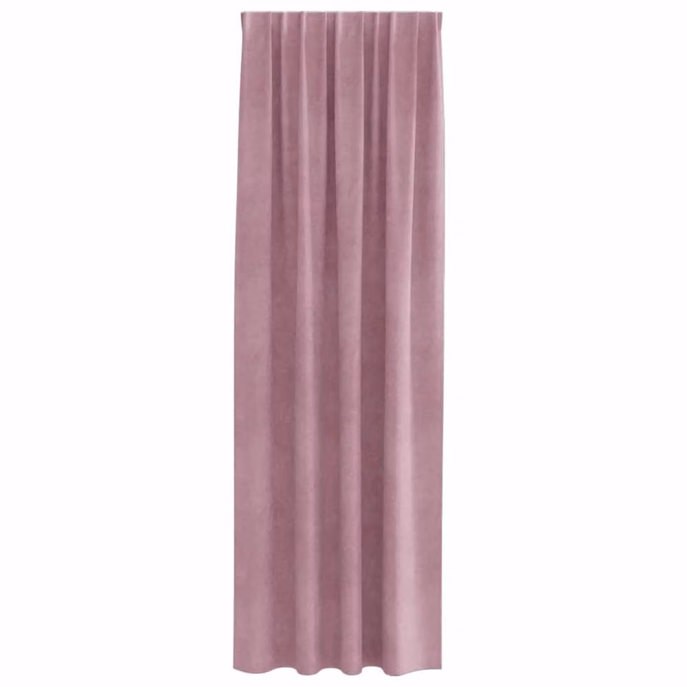 Berkfield Home Modern Blackout Velvet Curtains with Top Tape, 2 Pack, Pink – 3