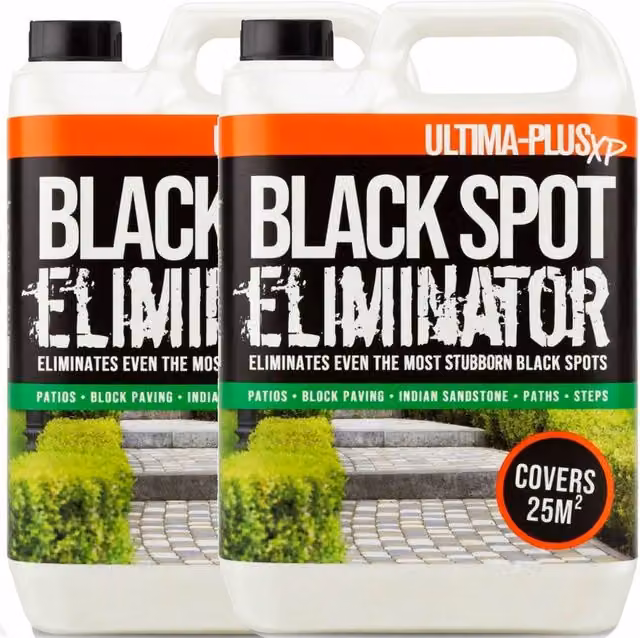 ProKleen Black Spot Eliminator Rapid Acting Patio Driveway Block Paving Cleaner, 2 Pack, Clear