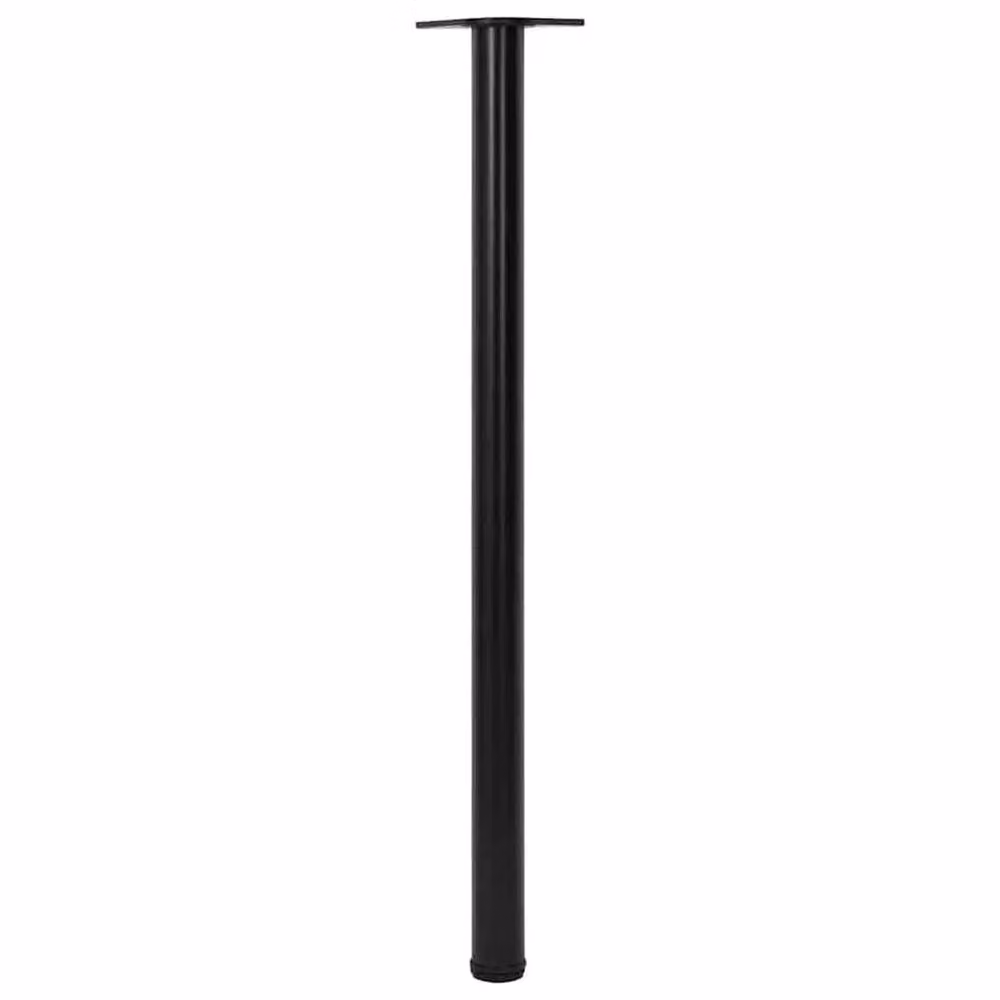 Berkfield Home Height Adjustable Table Legs, Black, Height: 110 cm – 3