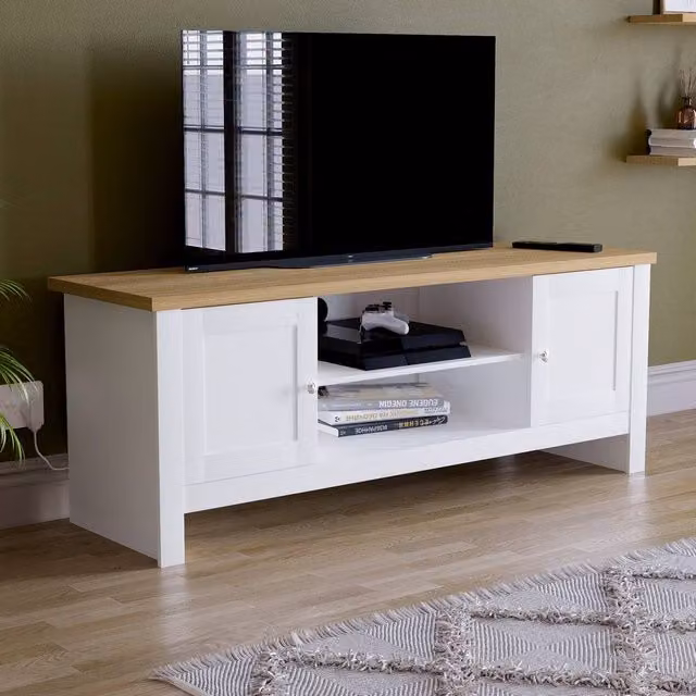 HD Designs Vida Designs Arlington 2 Door TV Unit in White – 1