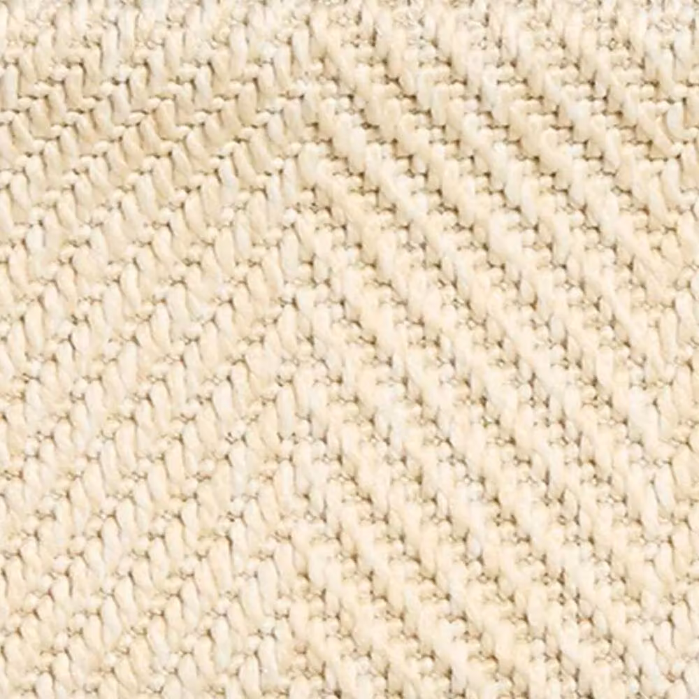 RainbowHome New England Ivory Herringbone Stair Runner with Black Cotton Border, W: 60 cm, L: 700 cm – 3