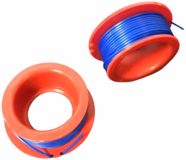 FLAVORA 2x Spool for Flymo ET21 Mini Trim in Red, 100g – 1