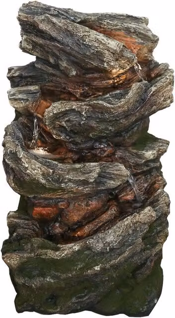 Tranquillity Water Features Autumn Falls Grey Wood Effect Cascade Water Feature