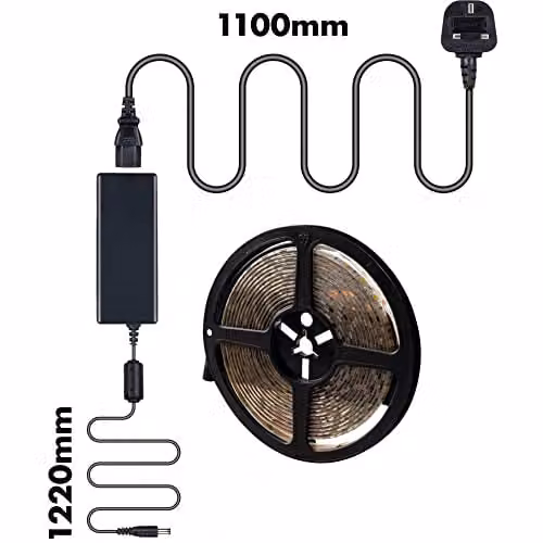 Eagle 12V IP65 Warm White 3000K LED Tape Light Kit 5m with Power Supply – 3