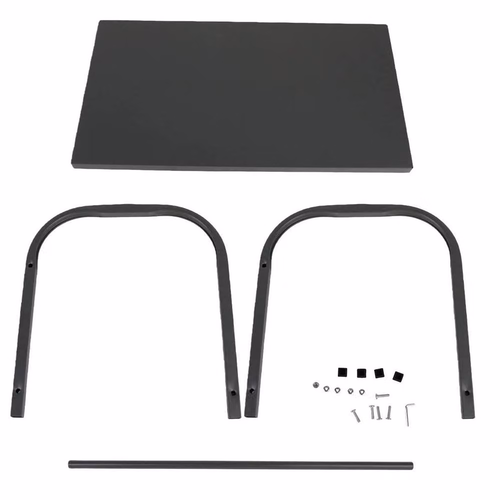 Kelvenix Black 2 Tier Metal Microwave Rack and Kitchen Storage Shelf – 2