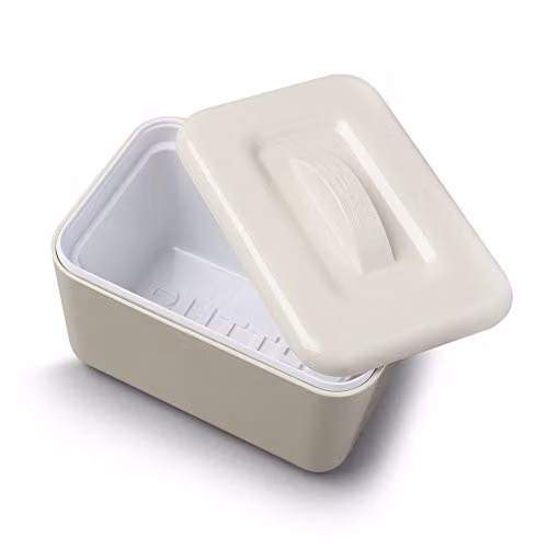 Zeal Melamine Insulated Butter Dish with Water Seal in Cream