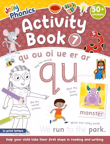 Jolly Phonics Activity Book 7: In Print Letters Multicolour