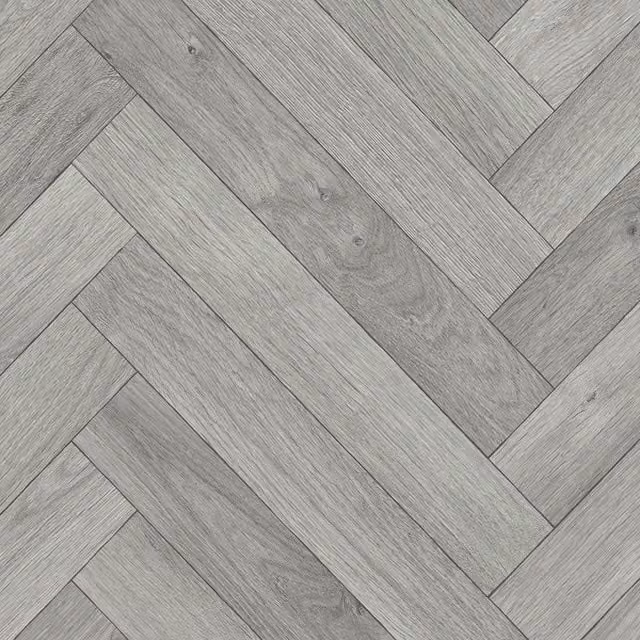 IVC Grey Wood Effect Vinyl Flooring Sheet with 2.0mm Felt Backing, W: 300 cm, L: 900 cm