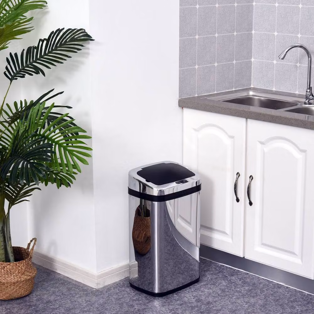STILVORA 30L Sensor Bin with Motion Sensor Lid in Silver – 2