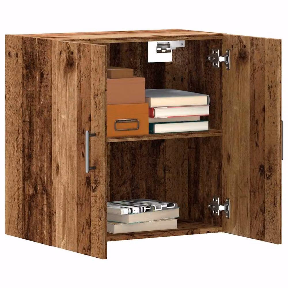 Berkfield Home Wall Mounted Cabinet in Old Wood Brown, W/D/H: 60 x 31 x 60 cm – 2