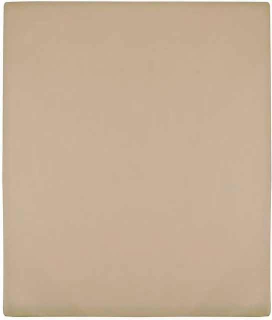 Berkfield Home Jersey Cotton Fitted Sheet, Beige, W: 100 cm, L: 200 cm