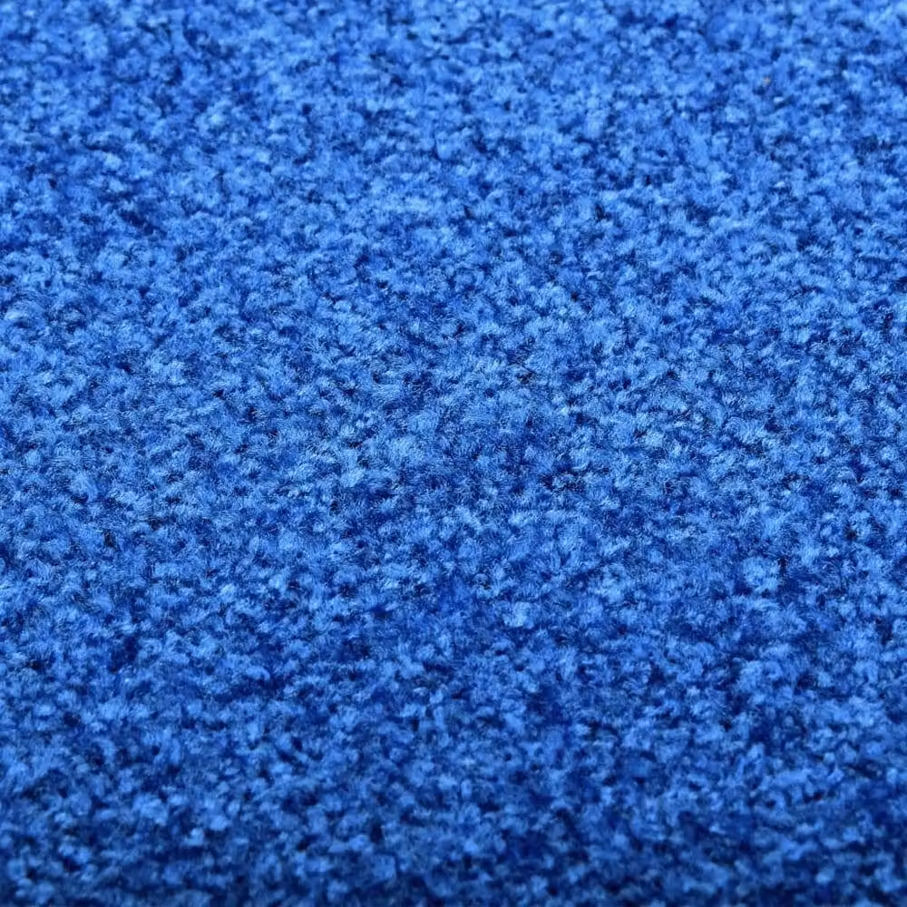 Berkfield Home Washable Non-Slip Blue Doormat W: 40 cm, D: 60 cm – 3