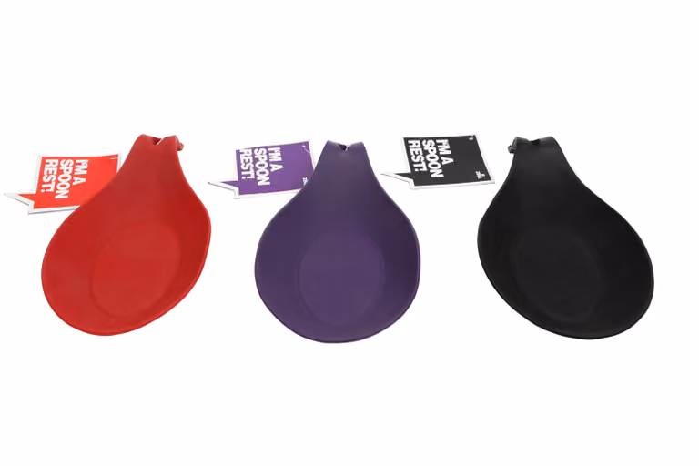 Orsina Red and Purple Heat-Resistant Silicone Spoon Rest