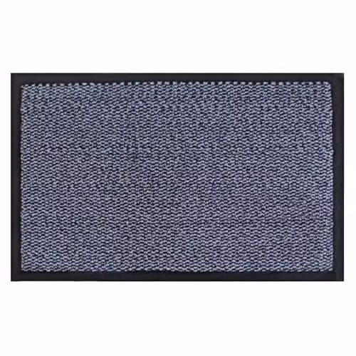 JVL Commodore Non-Slip Barrier Doormat, Blue and Black, W: 120 cm, D: 150 cm – 1