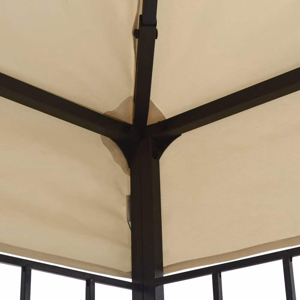 Berkfield Home Gazebo in Beige, W: 400 cm, D: 300 cm – 2