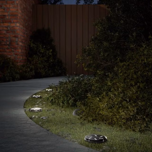 Berkfield Home Solar Ground Lights with Ground Spikes, 12 Pack, Warm White, Black