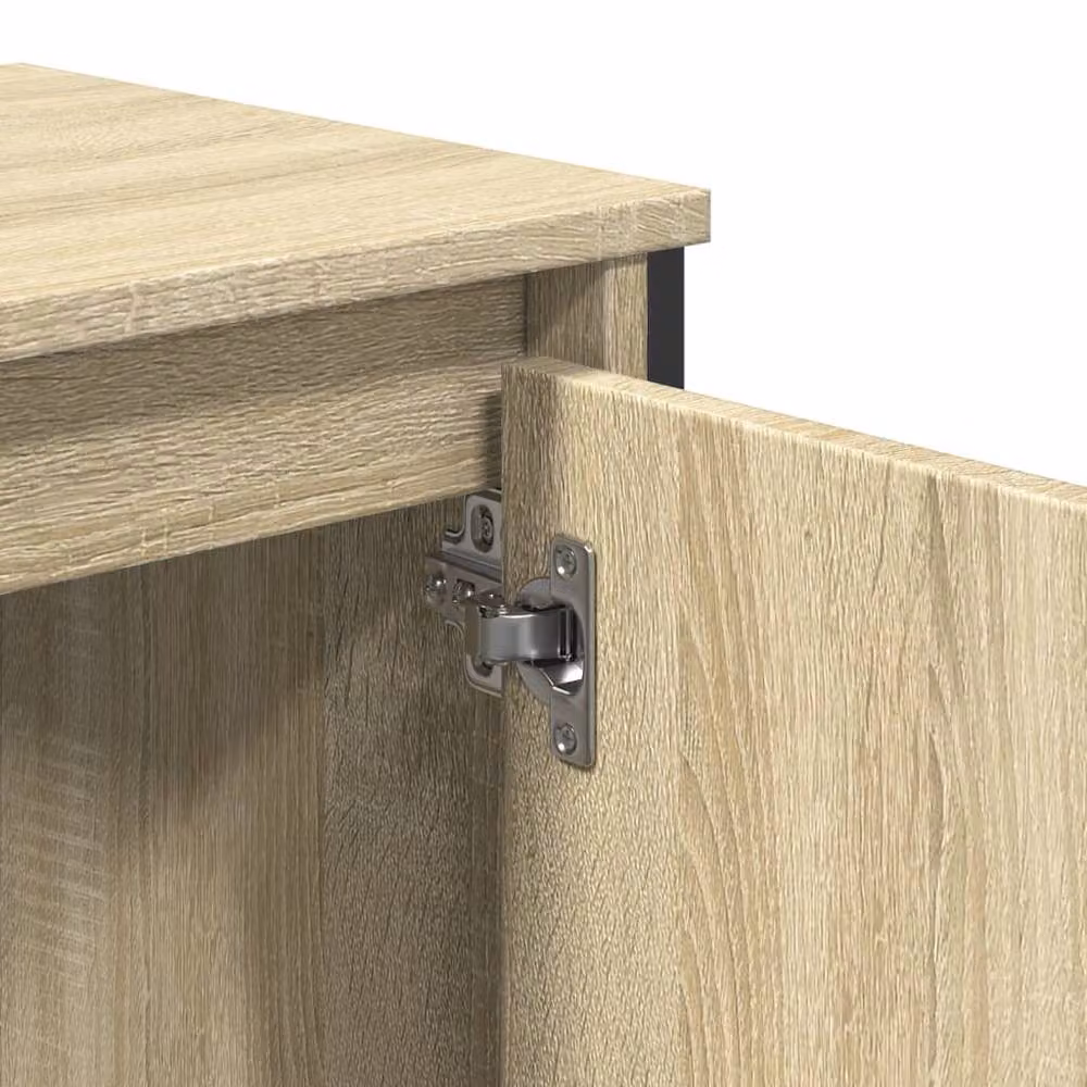 Berkfield Home Wall Mounted Bathroom Sink Cabinet in Sonoma Oak, W/D/H: 60 x 35 x 60 cm – 4