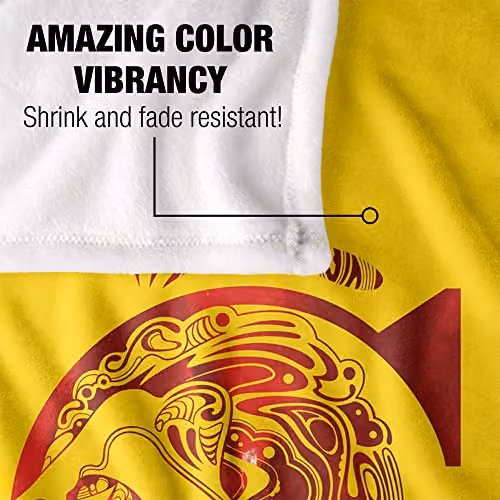 LOGOVISION Harry Potter Gryffindor G Logo Super Soft Fleece Throw Blanket, Multicolour, W: 152 cm, D: 127 cm – 2