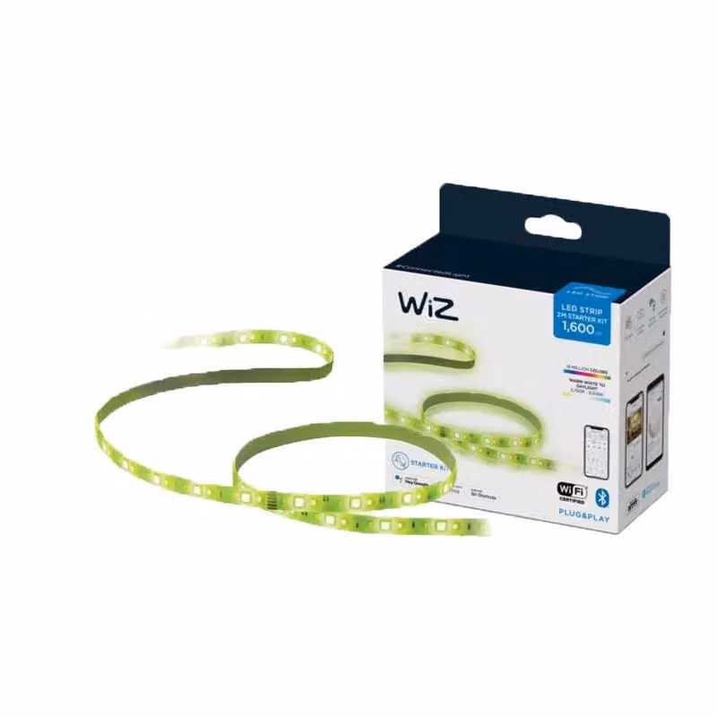 WiZ Smart Master RGB LED Strip Starter Kit, 2 Metres, White – 2