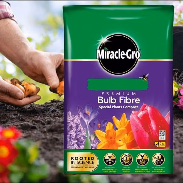 Miracle-Gro Bulb Fibre Compost, 20 l, Brown