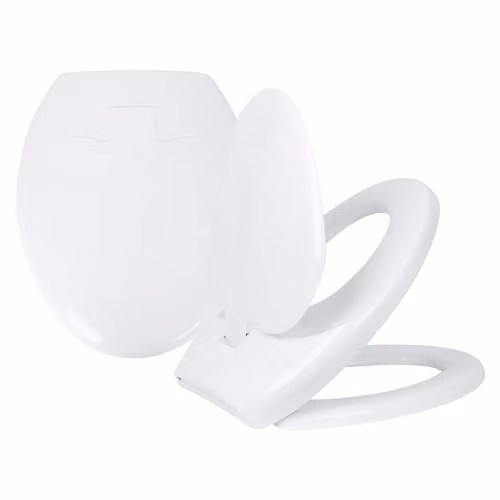 Harbour Housewares Soft Close Oval Family Toilet Seats, White, Pack of 2
