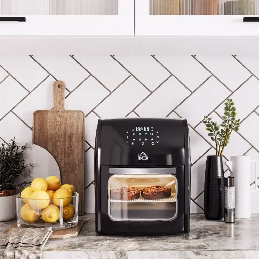 Rolipo 12L Digital Air Fryer Oven with Rotisserie and 8 Presets, Black – 2
