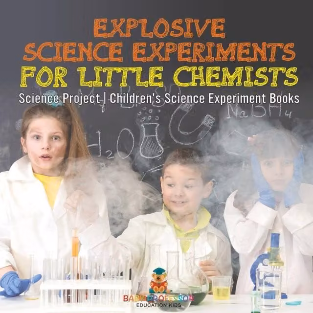 Baby Professor Explosive Science Experiments for Little Chemists in White and Multicolour