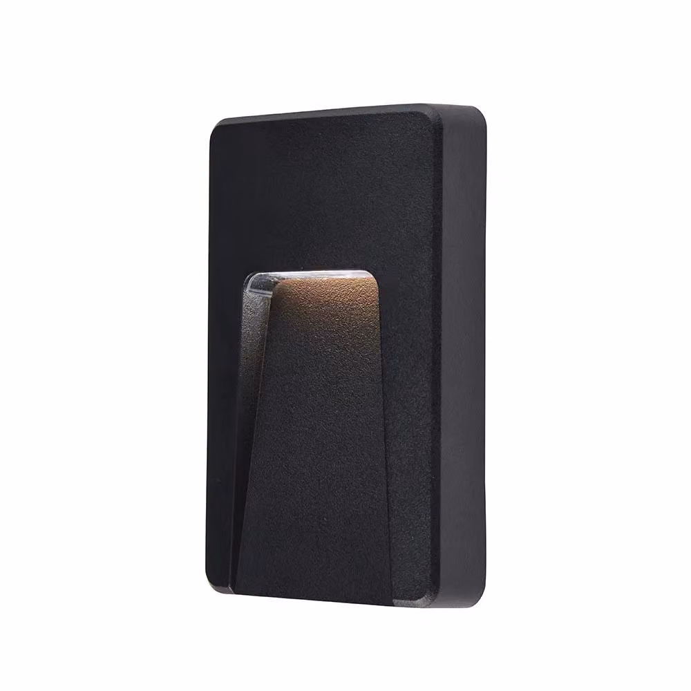 Netlighting Severus CCT LED Outdoor Wall and Step Guide Light, Black, IP65 – 3