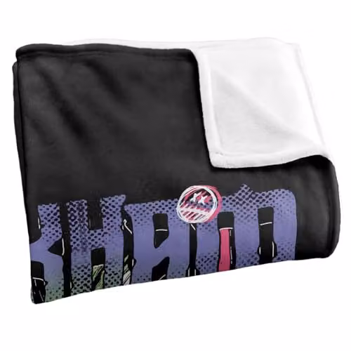 Warner Bros. Batman Joker Arkham Haha Super Soft Silky Touch Fleece Throw Blanket, Multicolour, W: 91.44 cm, D: 91.44 cm, H: 147 cm – 2