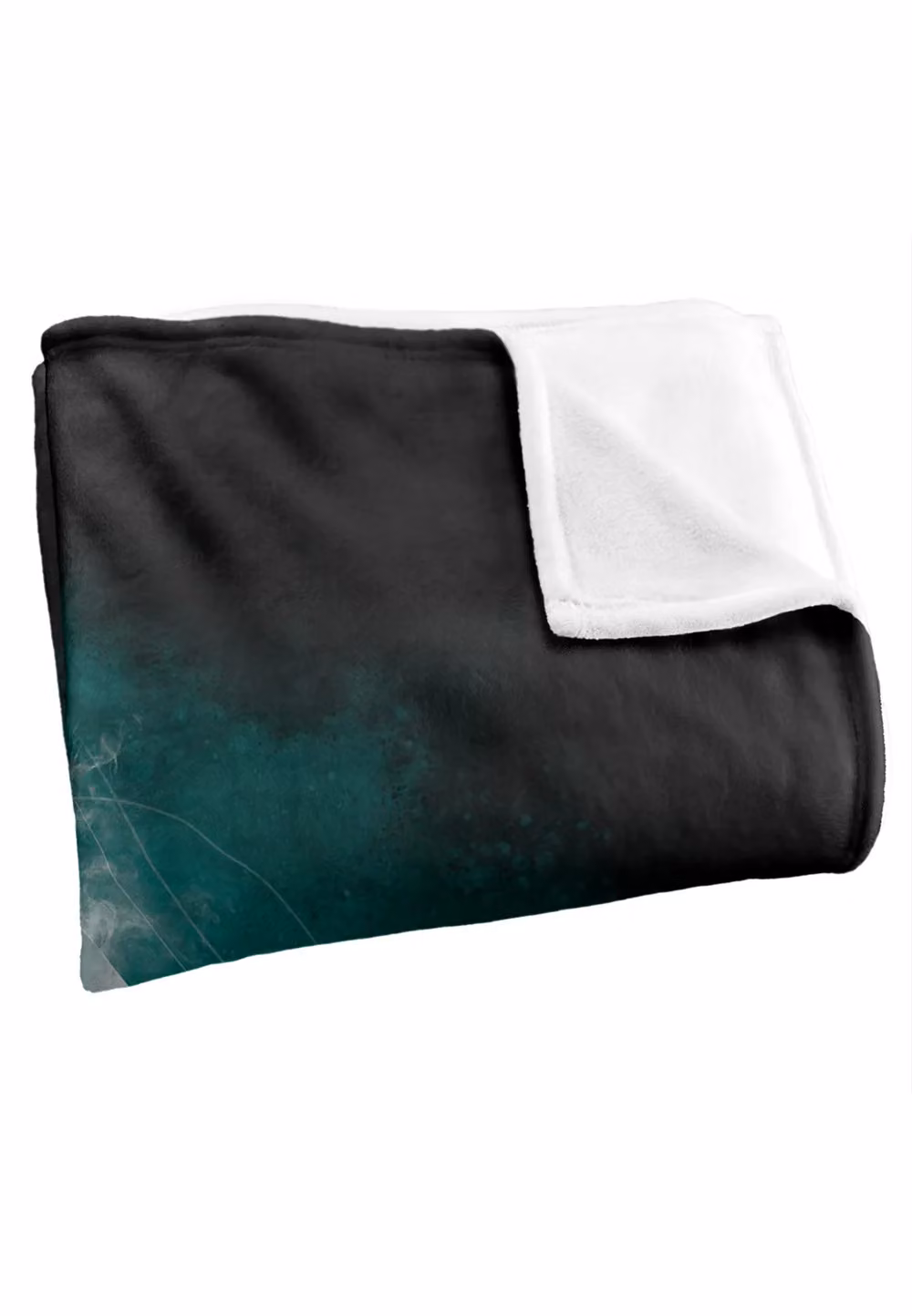 Warner Brothers Harry Potter Geometric Deathly Hallows Fleece Blanket in White and Black, W: 152 cm, D: 127 cm – 2