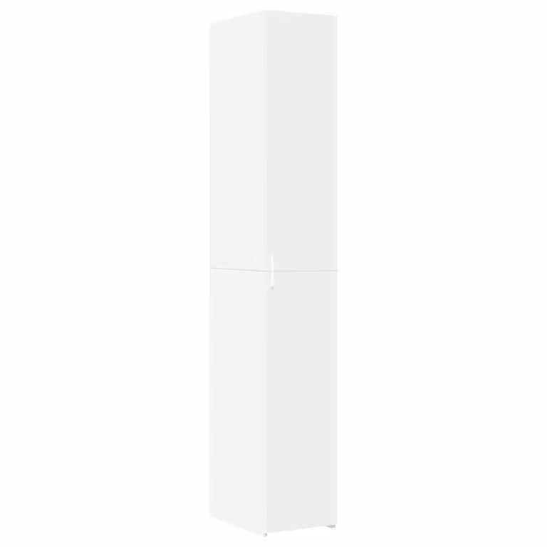 Berkfield Home White Matt MDF Highboard, W/D/H: 30 x 42.5 x 185 cm