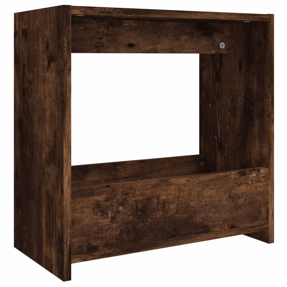 Berkfield Home Smoked Oak Side Table in Brown, W/D/H: 50 x 26 x 50 cm – 3